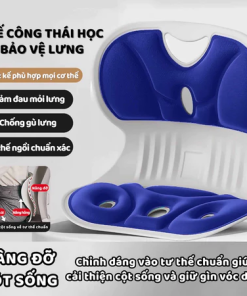 GHẾ CÔNG THÁI HỌC CHỐNG ĐAU LƯNG LÀM THẲNG CỘT SỐNG - PHÙ HỢP TRẺ EM NGƯỜI LỚN NGƯỜI GIÀ