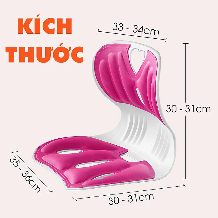 GHẾ CÔNG THÁI HỌC CHỐNG ĐAU LƯNG LÀM THẲNG CỘT SỐNG - PHÙ HỢP TRẺ EM NGƯỜI LỚN NGƯỜI GIÀ - Image 2