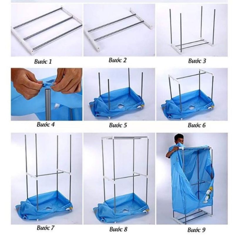 Tủ sấy quần áo samsung diệt khuẩn khung inox cao cấp 2 tầng có điều khiển từ xa - Image 5