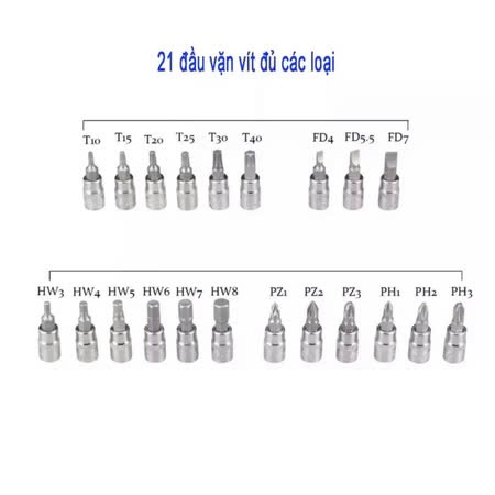 BỘ DỤNG CỤ MỞ BU LÔNG ỐC VÍT ĐA NĂNG 46 CHI TIẾT (HÀNG NHẬP KHẨU GIÁ TỐT) - Image 6