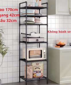 Kệ đa năng, Kệ nhà bếp, 6 tầng khung thép, sơn tĩnh điện chống rỉ cao cấp