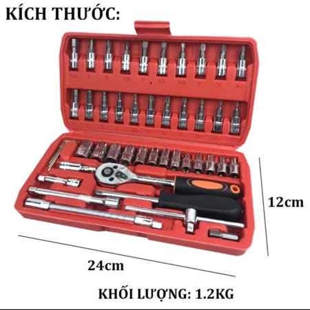 BỘ DỤNG CỤ MỞ BU LÔNG ỐC VÍT ĐA NĂNG 46 CHI TIẾT (HÀNG NHẬP KHẨU GIÁ TỐT) - Image 4