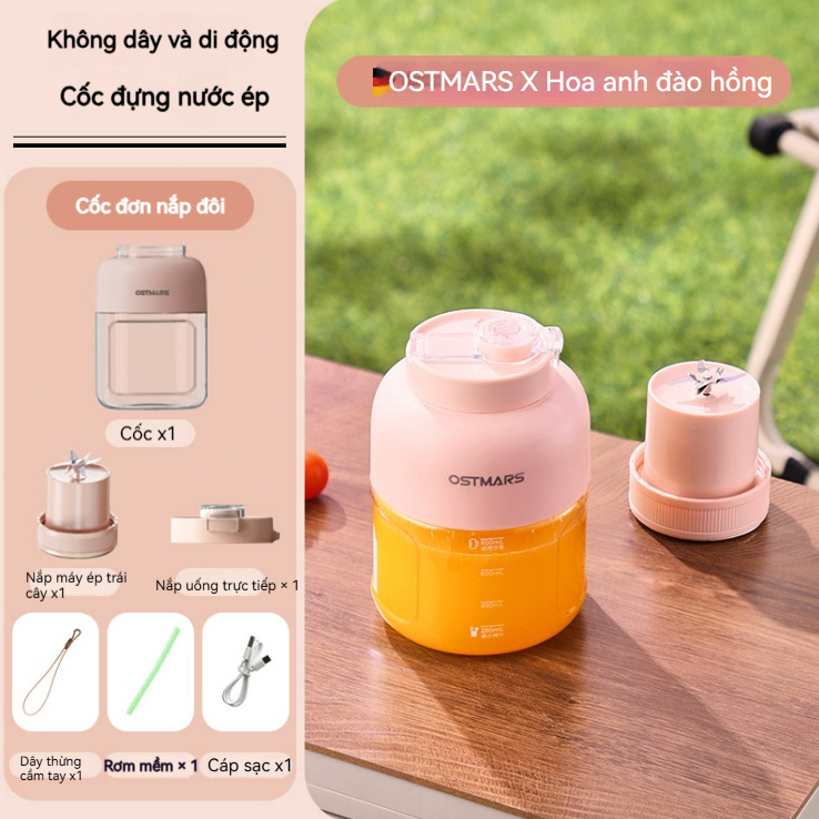 Máy Xay Sinh Tố cầm tay sạc tích điện OSTMARS, máy xay hoa quả mini - Image 18