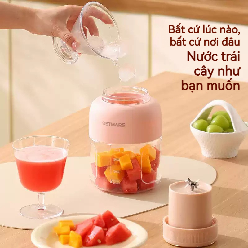 Máy Xay Sinh Tố cầm tay sạc tích điện OSTMARS, máy xay hoa quả mini - Image 16