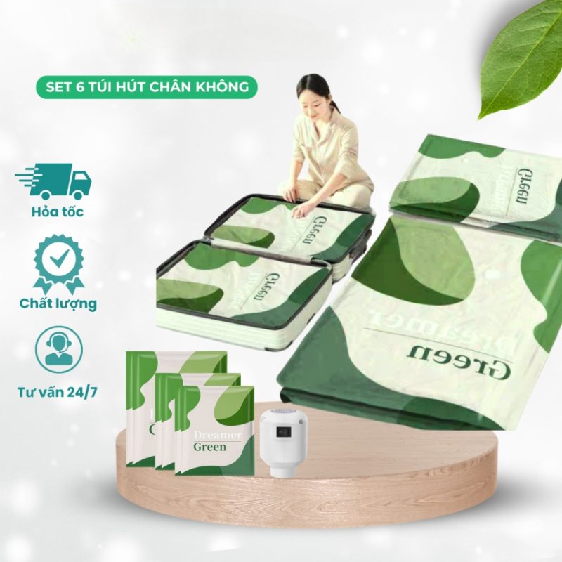 SET 6 Túi Hút Chân Không túi Bảo Quản Quần Áo Chăn Màn Lớn Kèm Bơm, Tiết Kiệm Diện Tích. - Image 26