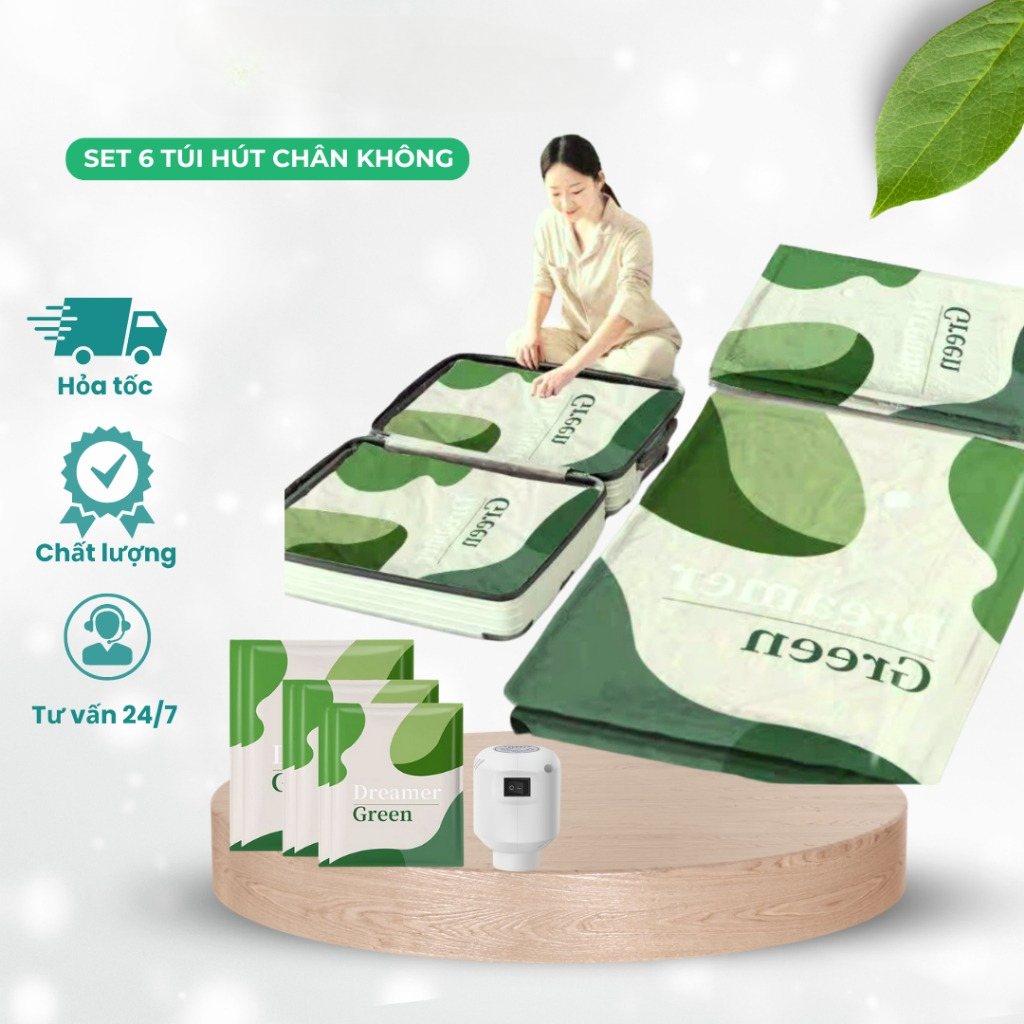 SET 6 Túi Hút Chân Không túi Bảo Quản Quần Áo Chăn Màn Lớn Kèm Bơm, Tiết Kiệm Diện Tích. - Image 8