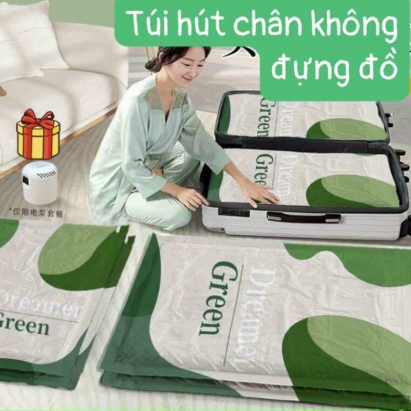 SET 6 Túi Hút Chân Không túi Bảo Quản Quần Áo Chăn Màn Lớn Kèm Bơm, Tiết Kiệm Diện Tích. - Image 18