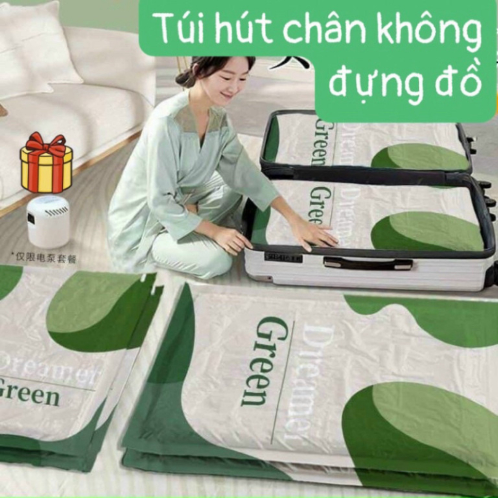 SET 6 Túi Hút Chân Không túi Bảo Quản Quần Áo Chăn Màn Lớn Kèm Bơm, Tiết Kiệm Diện Tích. - Image 9